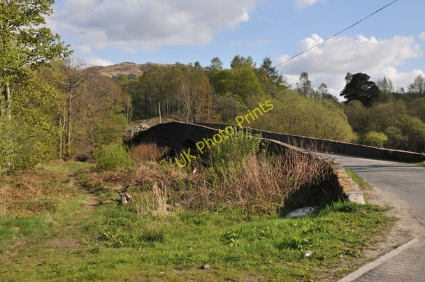 Photo 6"x4" Path to the River Balvag and Stronvar Bridge Balquhidder c2010