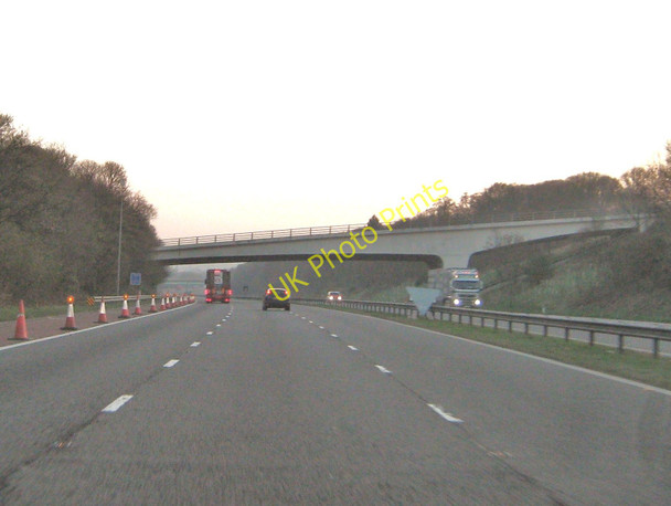 Photo 6"x4" Motorway bridge in the early morning Scorton\/SD5048 c2010