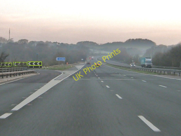 Photo 6"x4" Passing junction 34, Lancaster Halton\/SD5064 c2010