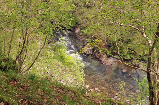 Photo 6"x4" Steep slope down to the River Roy Bohuntine c2010