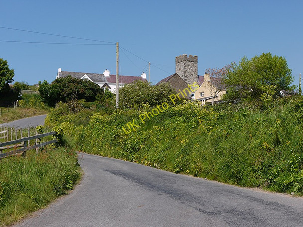 Photo 6"x4" Road climbing towards Llanddewi Aberarth Aberaeron c2010