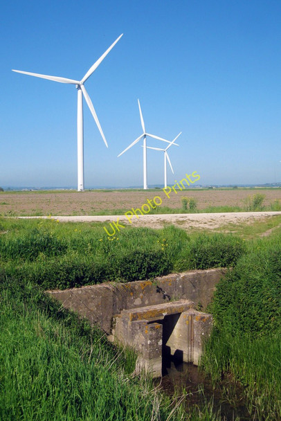 Photo 6"x4" Wind Turbines Jury's Gap c2010