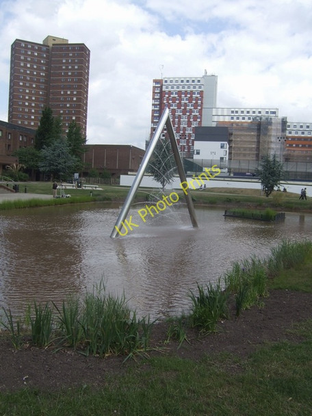 Photo 6"x4" Lake at Aston University Birmingham c2010