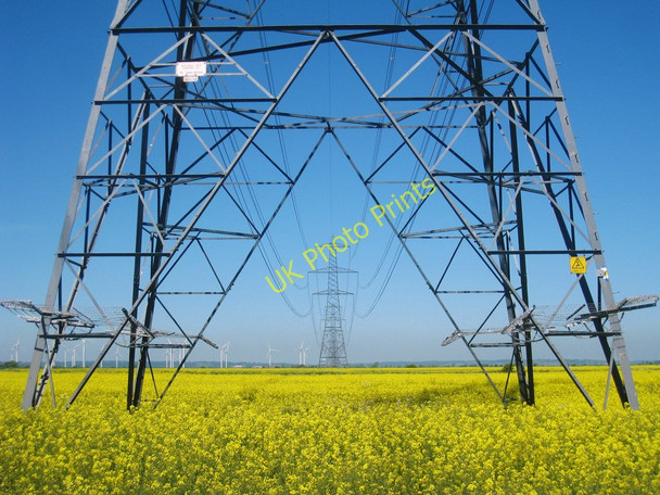 Photo 6"x4" Yellow Electricity Lydd c2010