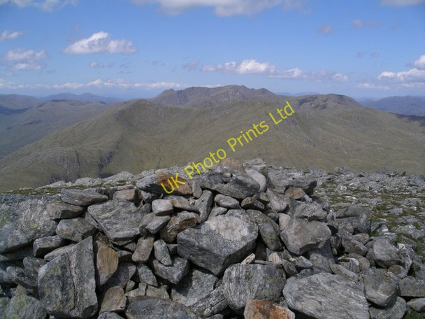 Photo 6"x4" Summit Cairn, Sgurr a' Mhaoraich Beag Kinloch Hourn c2006