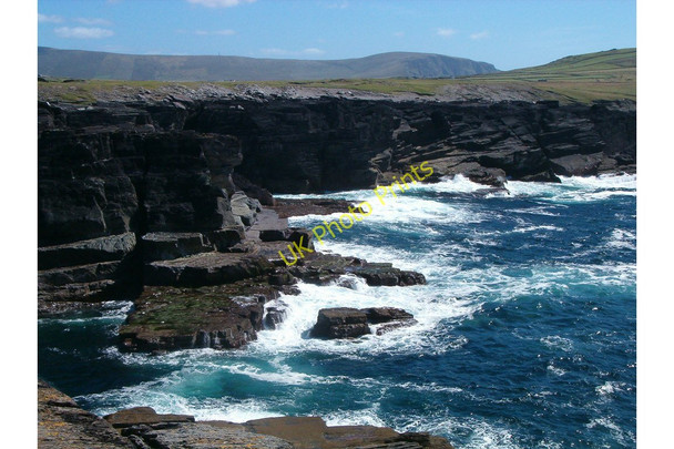 Photo 6"x4" Cliffs near Coosgorm Valencia Island c2007