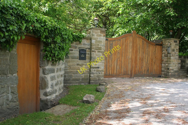 Photo 6"x4" Cut Bench Mark, The Mill House Fishpool\/SE2347 c2010