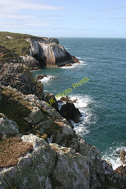 Photo 6"x4" Cliffs at Bwa Gwyn Rhoscolyn c2010