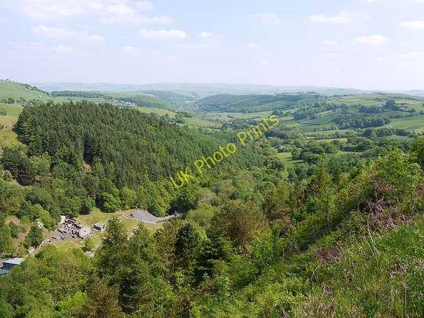 Photo 6"x4" The Clywedog valley below the dam Glyn\/SN9286 c2010