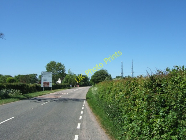 Photo 6"x4" A375 leading north to Putts Corner Blannicombe c2010