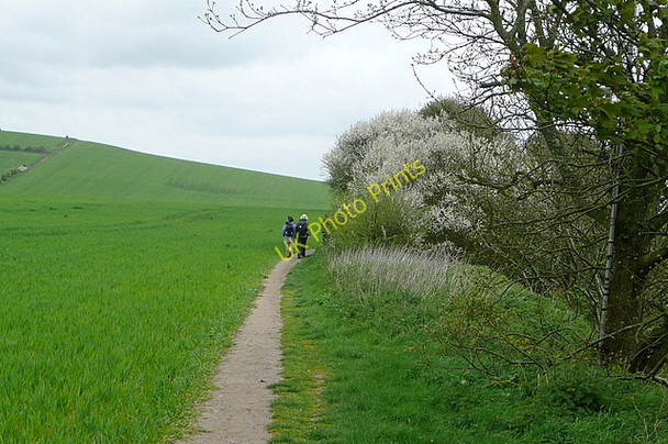Photo 6"x4" Coastal path near Niton Kingates c2010
