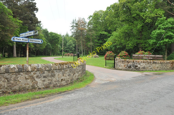 Photo 6"x4" Entrance road for the estate office Dyke\/NH9858 c2010