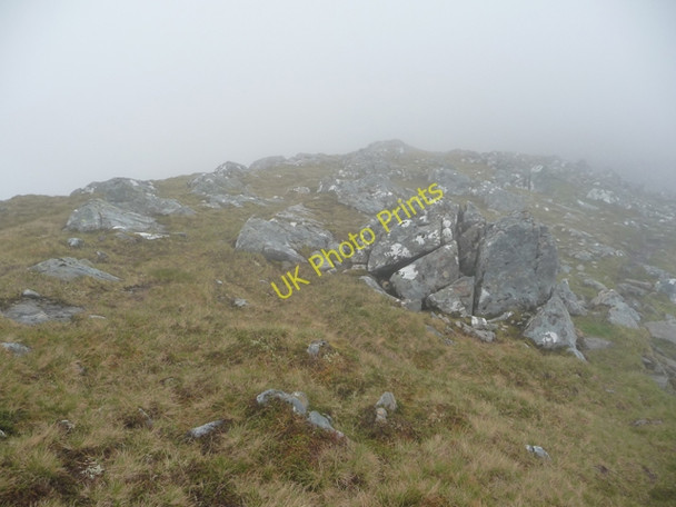 Photo 6"x4" Misty summit of Sgurr na Ciste Duibhe Coire Domhain\/NG9815 c2010