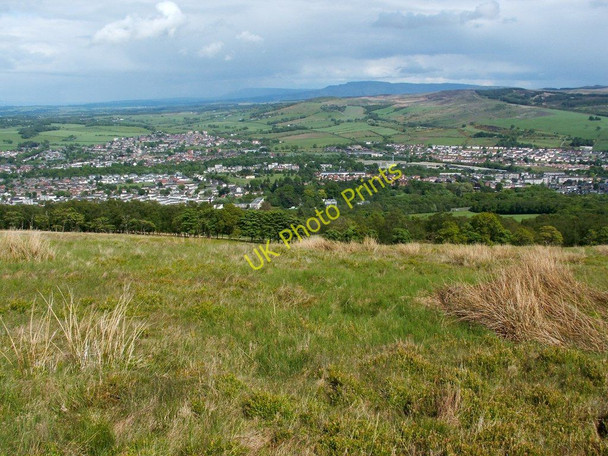 Photo 6"x4" Moorland above Long Strip Wood Alexandria c2010