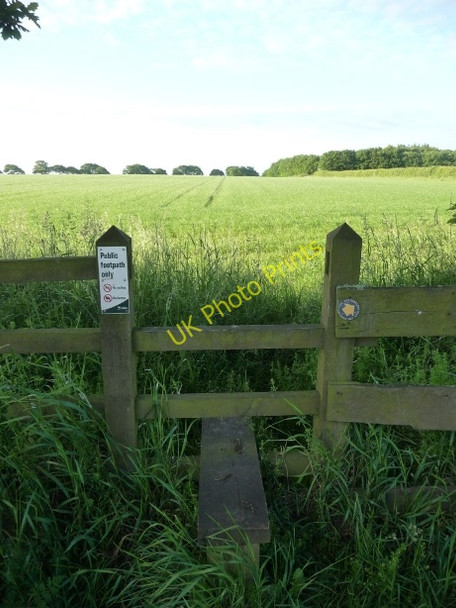 Photo 6"x4" Stile into field Flockton c2010