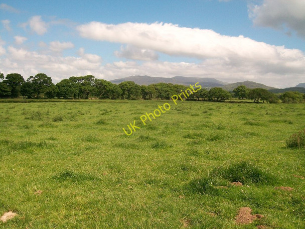Photo 6"x4" View eastwards across grazing land Criccieth c2010