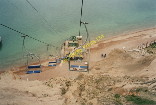 Photo 6"x4" Chairlift, Alum Bay, Isle of Wight Totland c1997