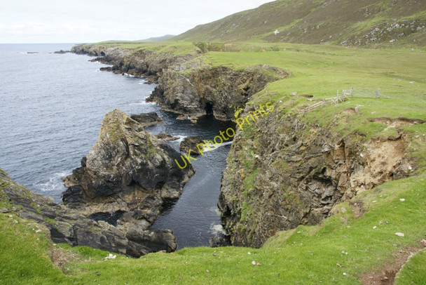 Photo 6"x4" Coastline south of Bogligarths, Westing Westing\/HP5705 c2010