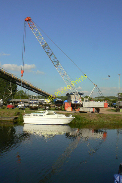 Photo 6"x4" Ferriby Marina crane South Ferriby c2010