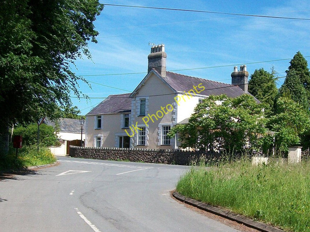 Photo 6"x4" The junction of a minor road with the B4354 outside Prysgol house Rhos-fawr c2010