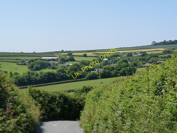 Photo 6"x4" A view of North Buckland from North Buckland Hill Nethercott\/SS4839 c2010