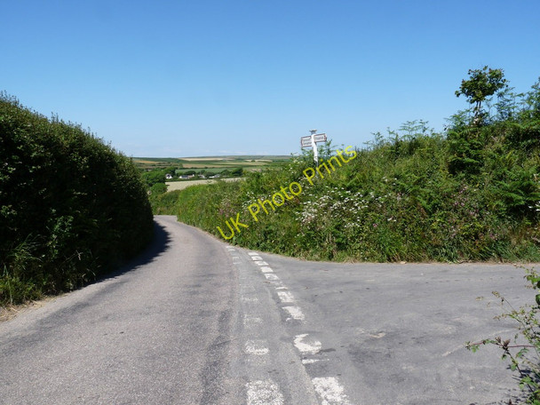 Photo 6"x4" The junction of a road to Darracott with Orchardon Lane Darracott\/SS4739 c2010