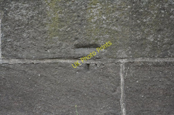 Photo 6"x4" Cut Bench Mark, Linton Bridge Wetherby c2010