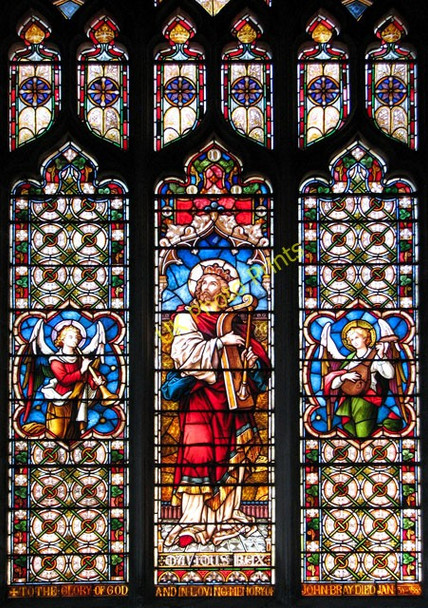 Photo 6"x4" St Margaret's church in Kings Lynn - stained glass King's Lynn c2010 P1