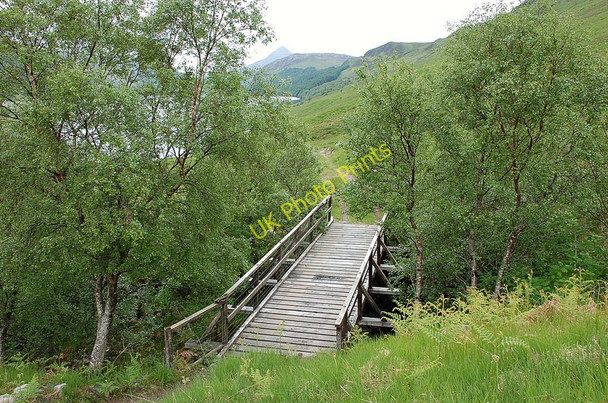 Photo 6"x4" Footbridge over the Allt an Reinidh Kinloch\/NC3434 c2010