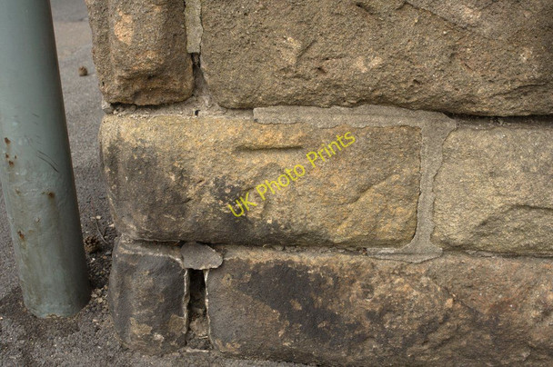 Photo 6"x4" Cut Bench Mark (close-up) Harrogate c2010