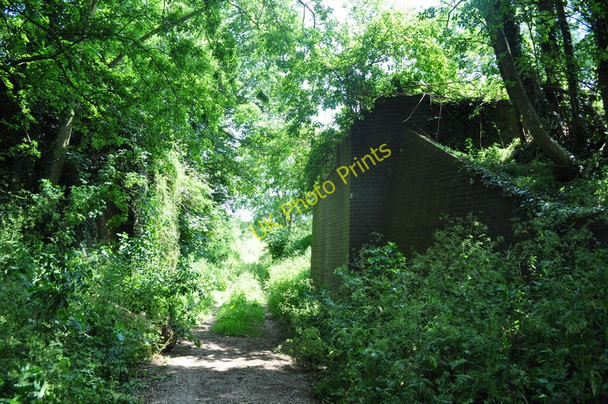 Photo 6"x4" Dismantled Railway Bridge North Barsham c2010