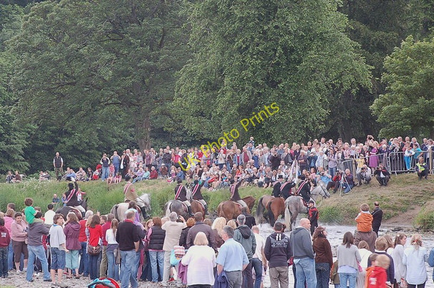 Photo 6"x4" Fording the Tweed, Peebles Beltane Festival Peebles\/NT2540 c2010