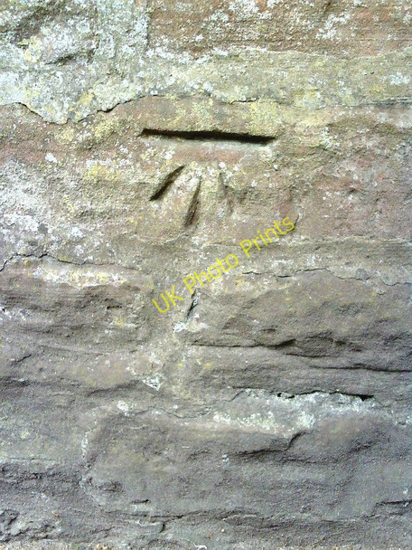 Photo 6"x4" Benchmark on wall of Bongate Appleby-in-Westmorland c2010