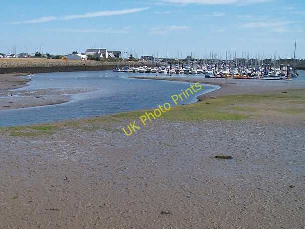 Photo 6"x4" The confluence of the Erch and Rhyd-hir rivers Pwllheli c2010