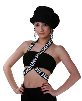 Love Bandage Tube Top (Black)