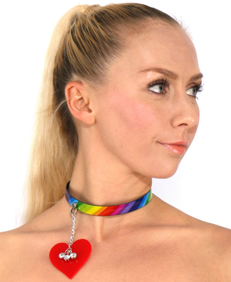 Heart on a leash - Choker Necklace