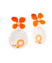 Galaxy Glow Air Pillow Earrings - Smiling Sun Spheres (004)