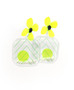 Galaxy Glow Air Pillow Earrings  - Shoot Star Cubes (002)