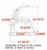 66" Wide Skid Steer Root Grapple Attachment (Industrial Series)