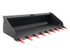 84" Wide Skid Steer Long Bottom Bucket With Teeth