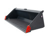 84" Wide Skid Steer Track Duty Bucket With Smooth Edge