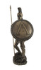 Spartan Warrior Statue With Spear Bronzed