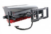 72" Wide Skid Steer Hydraulic Angle Broom Attachment With Poly Brushes Only