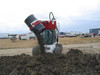 Skid Steer 55 Gallon Barrel Grabber Attachment with 93° Dual Cylinder Rotating Base