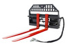 Skid Steer Pallet Fork Frame With 72" Long Tines Class III 8000 lbs Hydraulic Adjustable (Industrial Series)