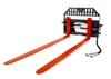 Skid Steer Pallet Fork Frame With 96" Long Tines Class III 8000 lbs Hydraulic Adjustable (Industrial Series)
