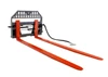 Skid Steer Pallet Fork Frame With 96" Long Tines Class III 8000 lbs Hydraulic Adjustable (Industrial Series)