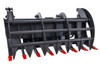 72" Wide Skid Steer Grapple Rake Attachment Industrial Series