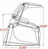 66" Wide Grapple Bucket Attachment With Bolt on Edge (Professional Series)