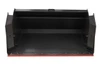 72" Wide Skid Steer High Dump Bucket Attachment With Bolt on Edge